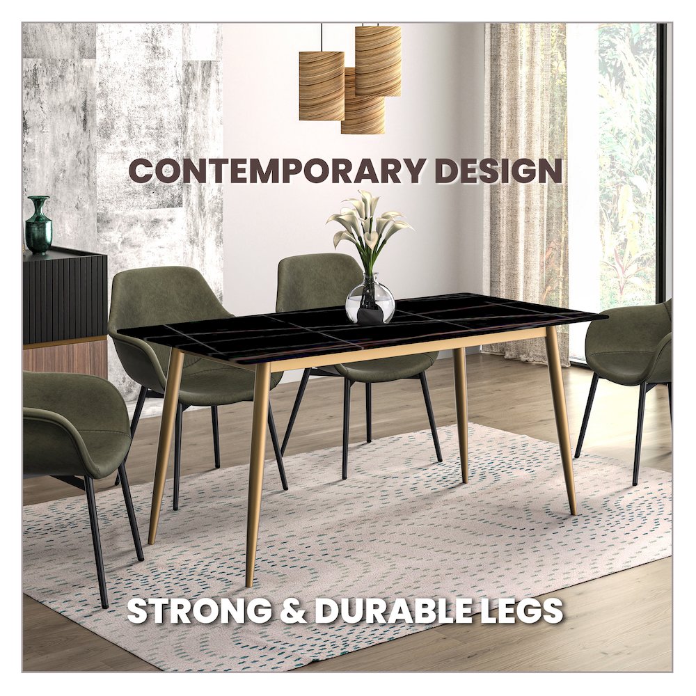 Zayle Series Modern Dining Table. Picture 59