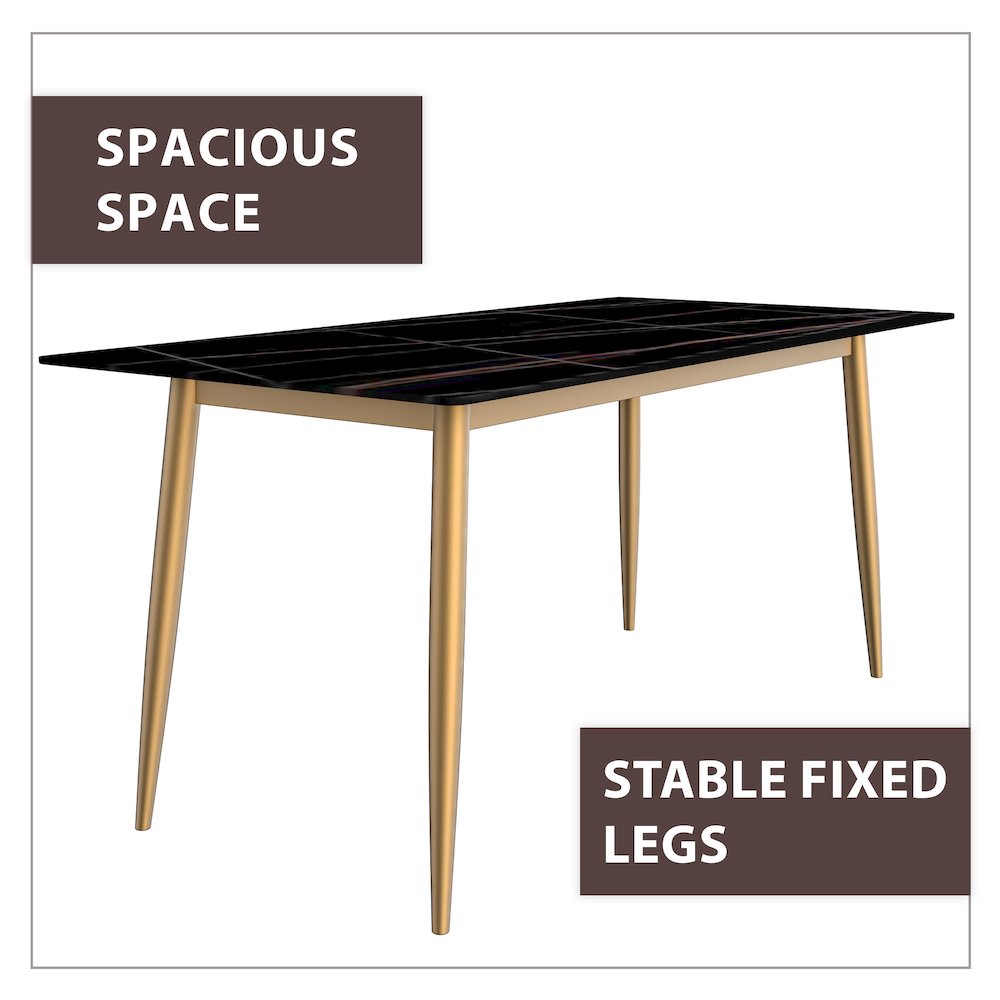 Zayle Series Modern Dining Table. Picture 75