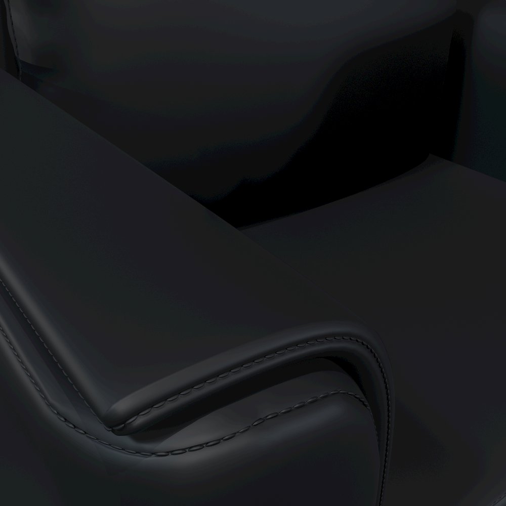 Rusk Collection Modern Single Seater Sofa In Black. Picture 1