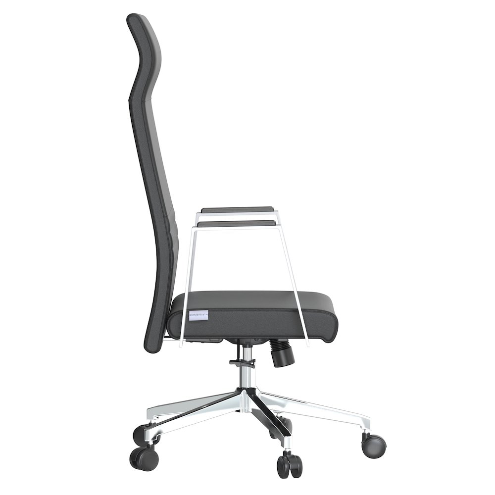 Aleen High-Back Office Chair in Black. Picture 22