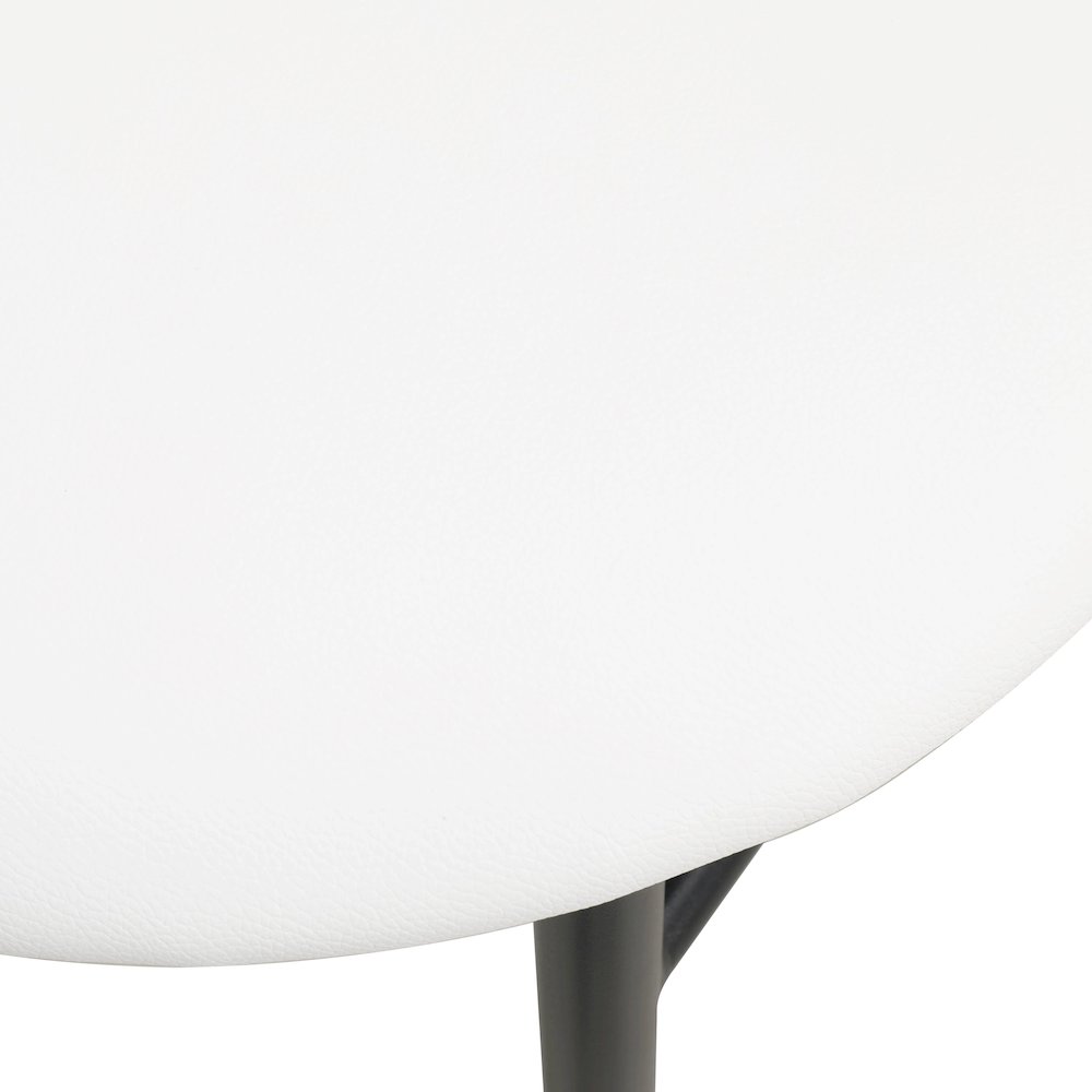 Lume Collection Modern Bar Stool in White Set of 2. Picture 1