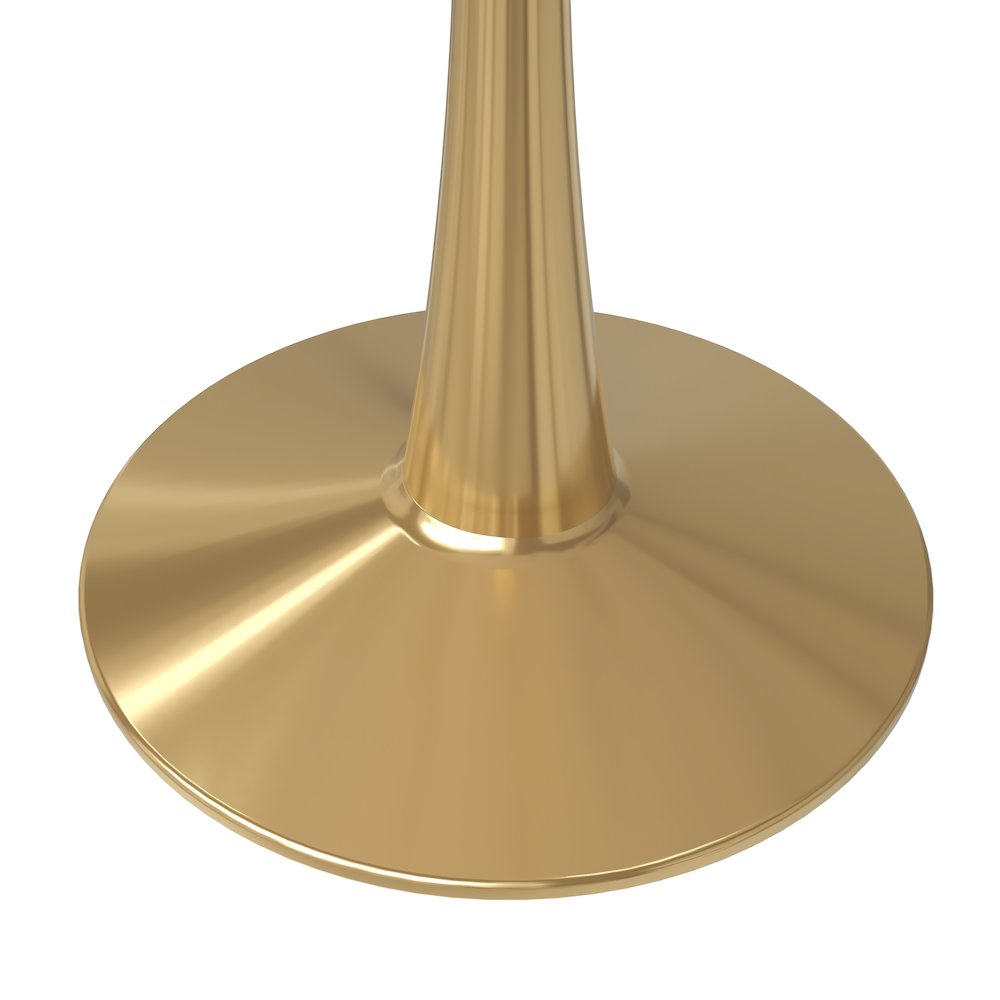 Bristol 40" round dining table Gold base with marbled MDF top. Picture 10
