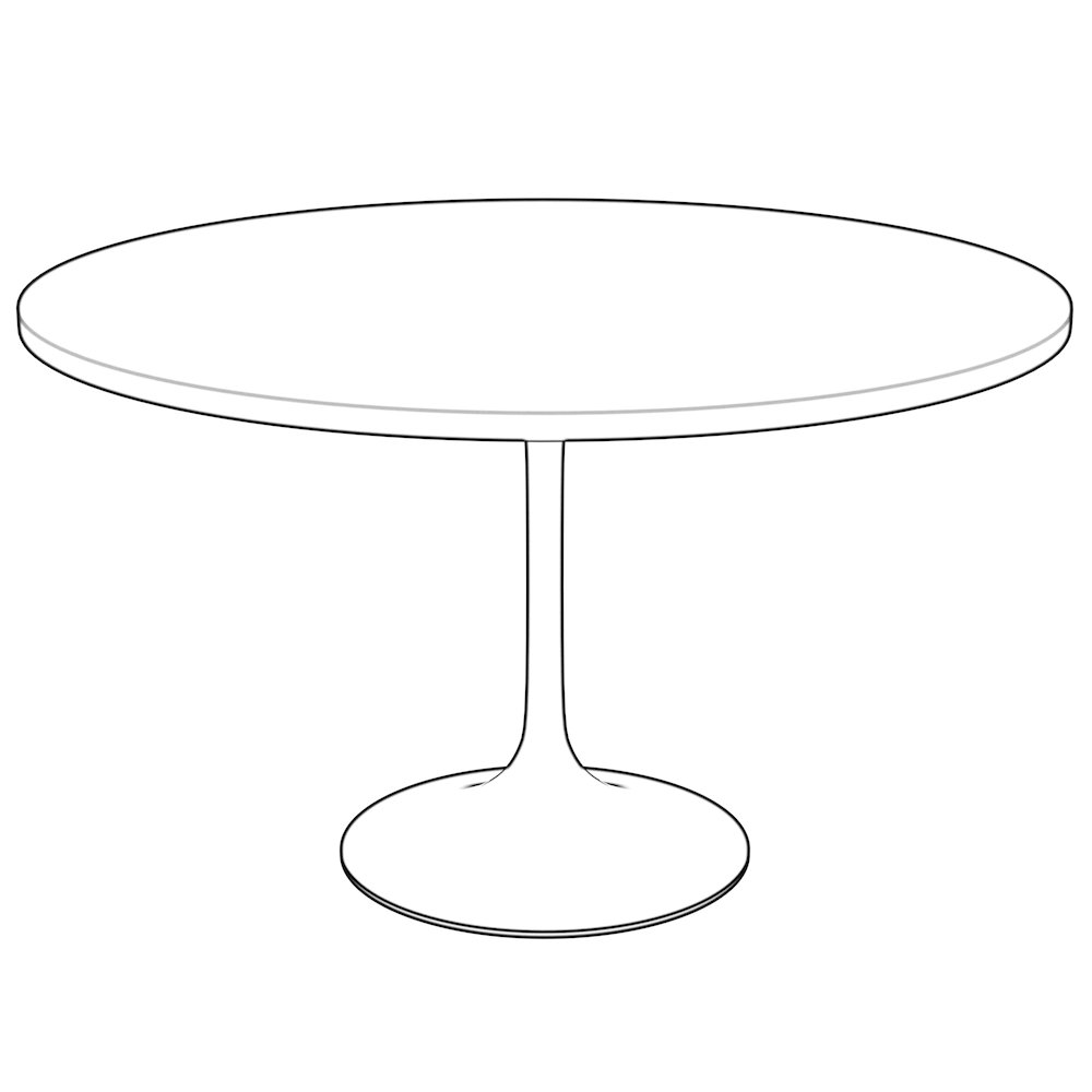 Verve Collection 48 Round Dining Table. Picture 10