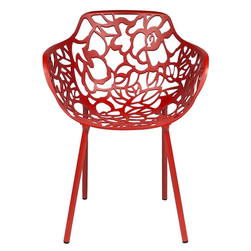 Modern Devon Aluminum Armchair, Set of 4. Picture 3
