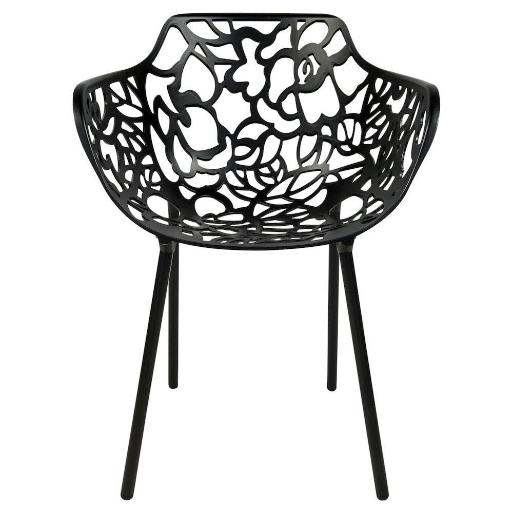 Modern Devon Aluminum Armchair, Set of 2. Picture 3