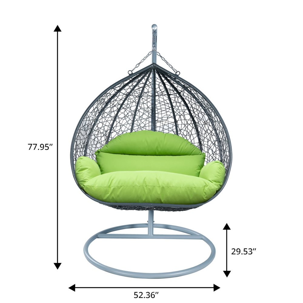 Recluse Collection Modern Outdoor Swing Chair. Picture 11