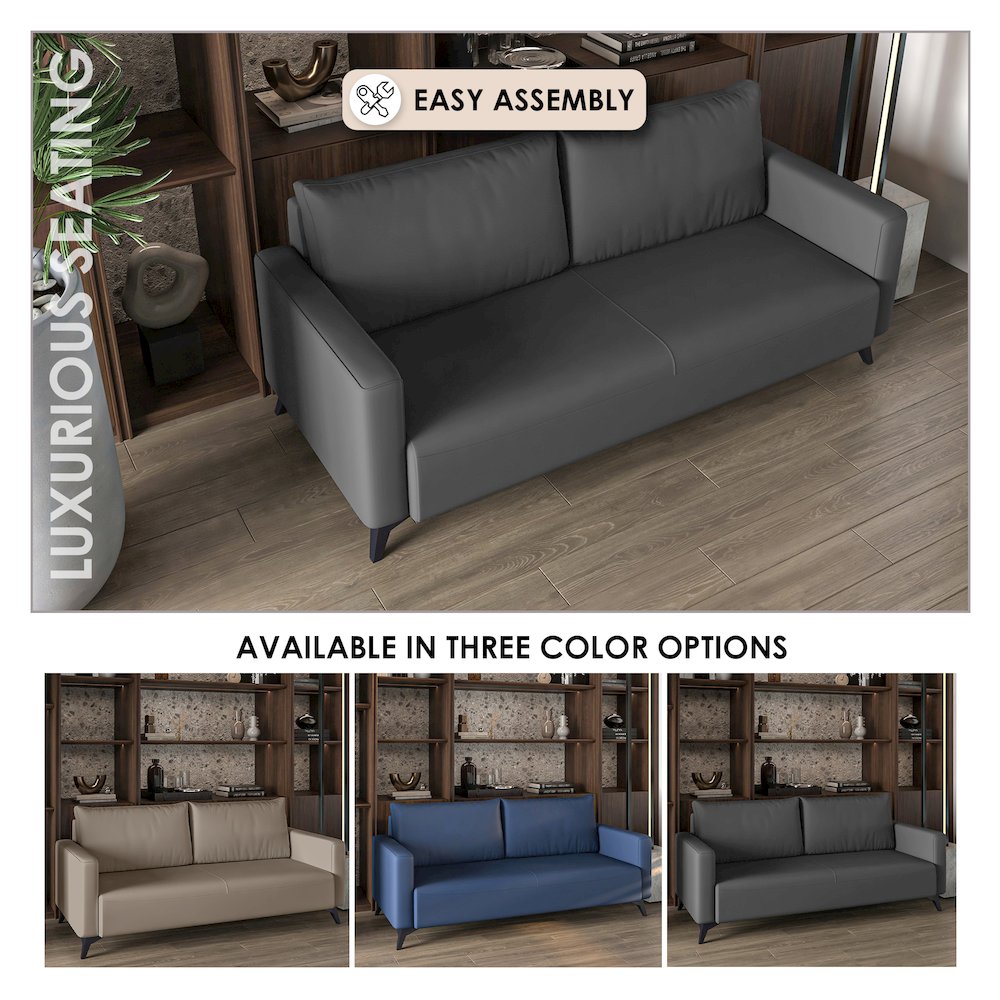 Inno Collection Three Seater Sofa In Grey. Picture 7