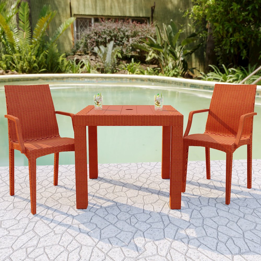 Weave Mace Indoor/Outdoor Chair (With Arms). Picture 11