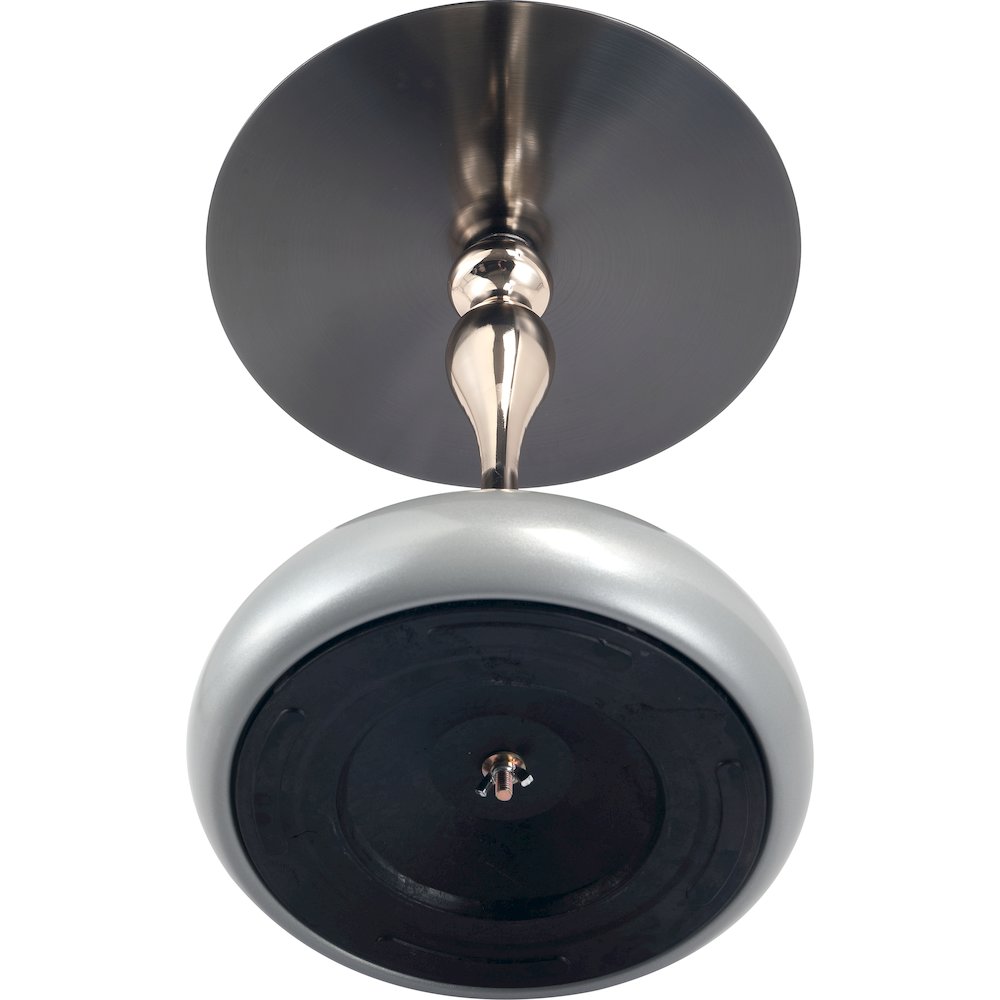 Savoy Collection Modern End Table In Silver. Picture 14