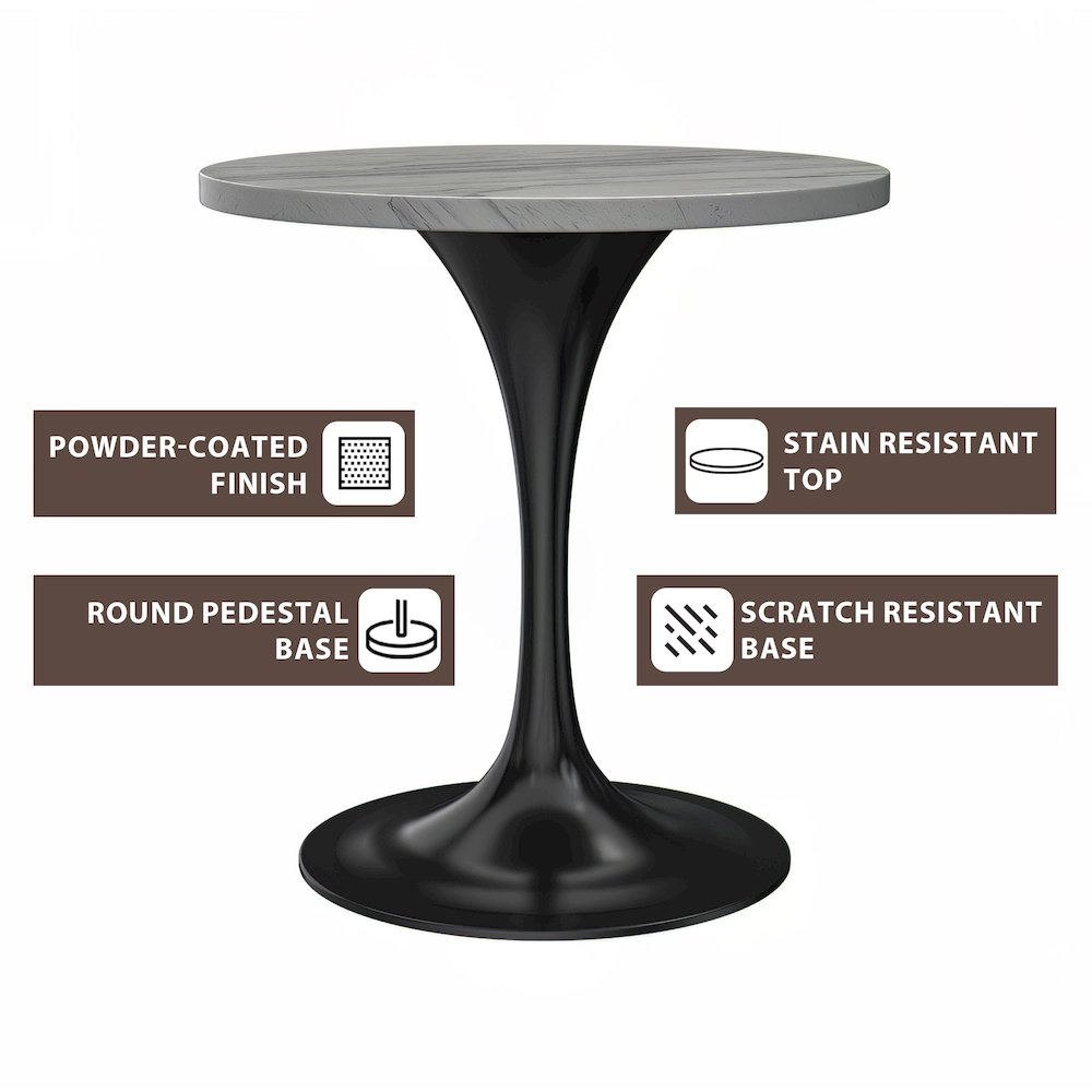 Verve Collection 27" Round Dining Table. Picture 2