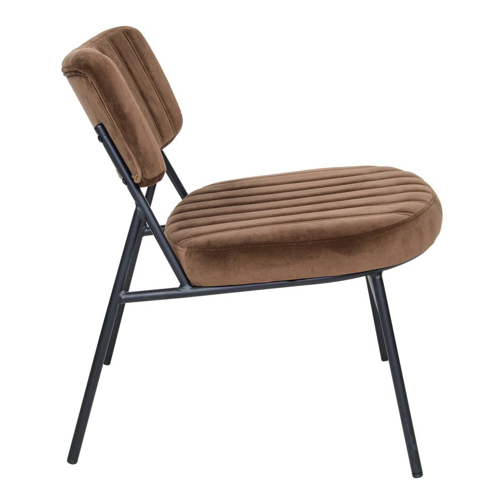 Marilane Velvet Accent Chair With Metal Frame. Picture 3