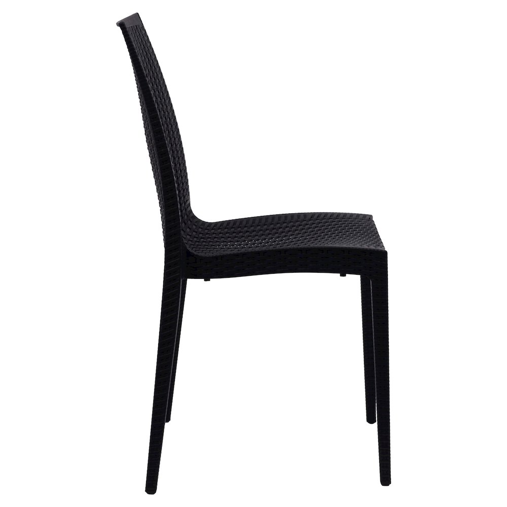 Weave Mace Indoor/Outdoor Dining Chair (Armless), Set of 2. Picture 4