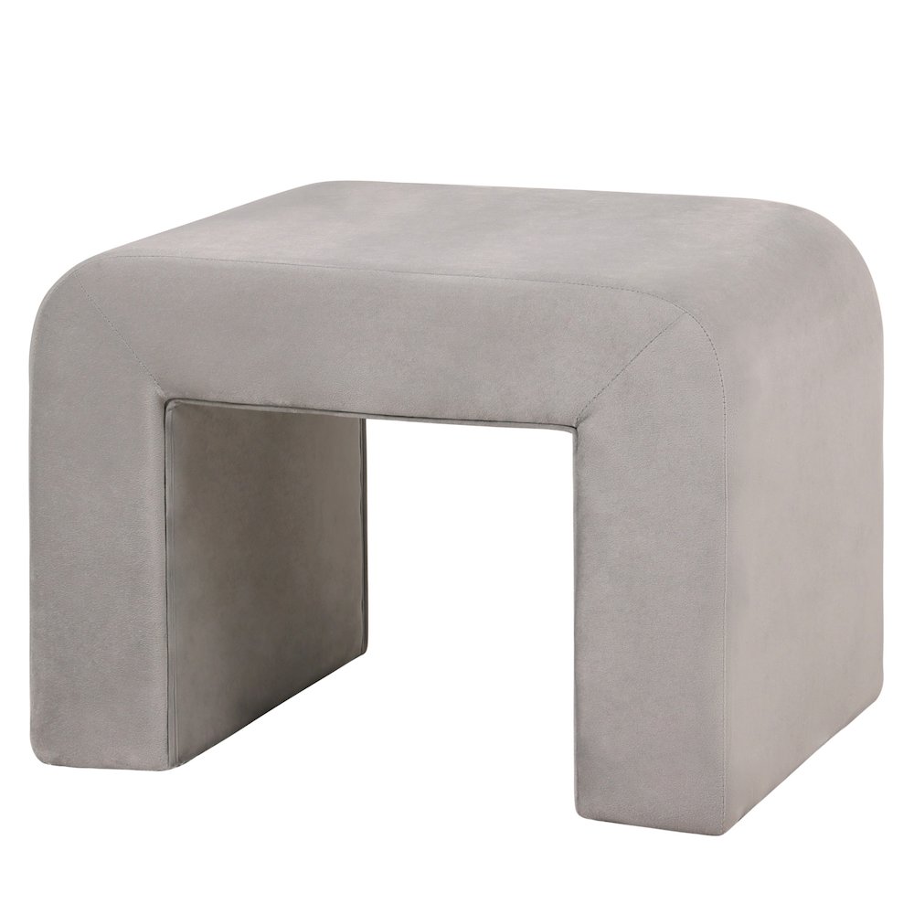 Vint 26” Bench Upholstered in Velvet Boucle. Picture 2