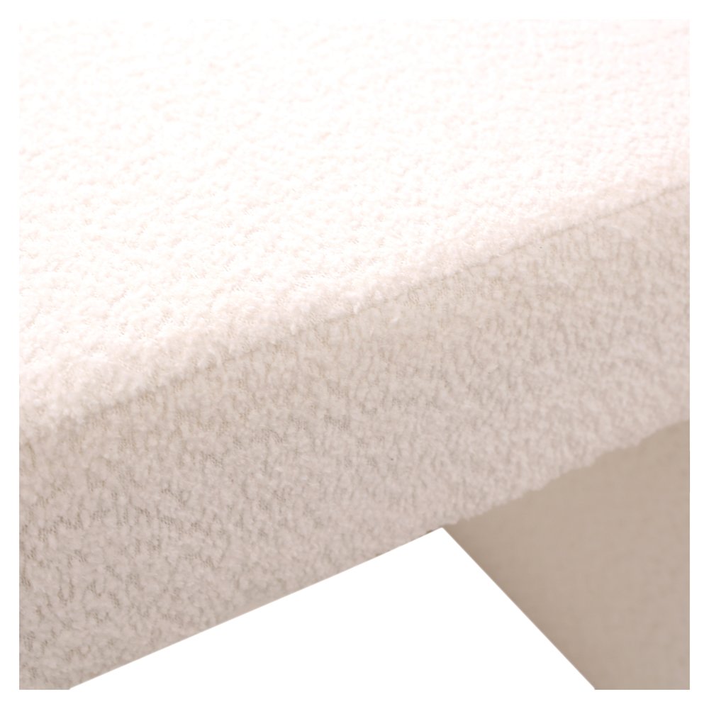 Vint 26” Bench Upholstered in Velvet Boucle. Picture 14