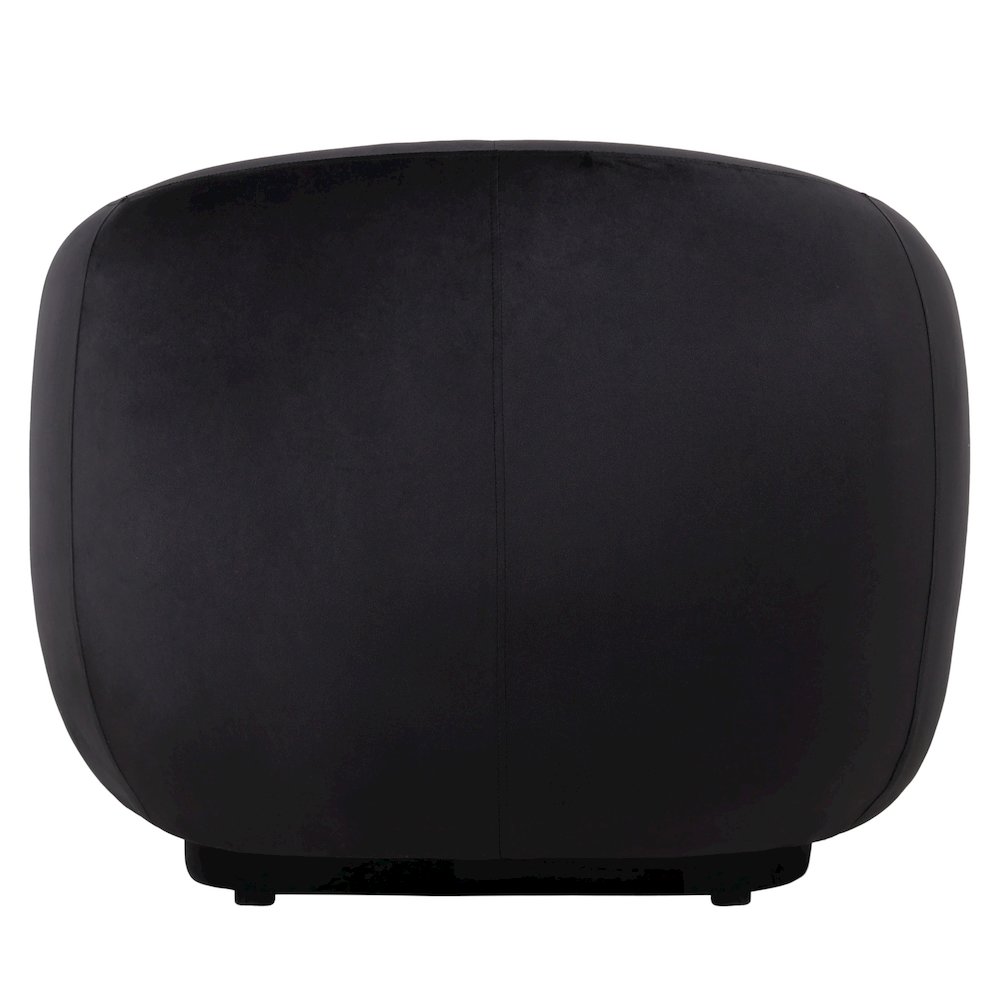 Faze Collection Modern Single Seater Sofa in Black Velvet. Picture 18