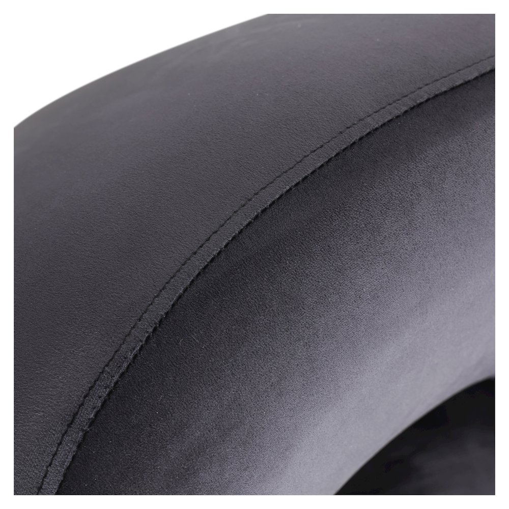 Faze Collection Modern Single Seater Sofa in Black Velvet. Picture 20