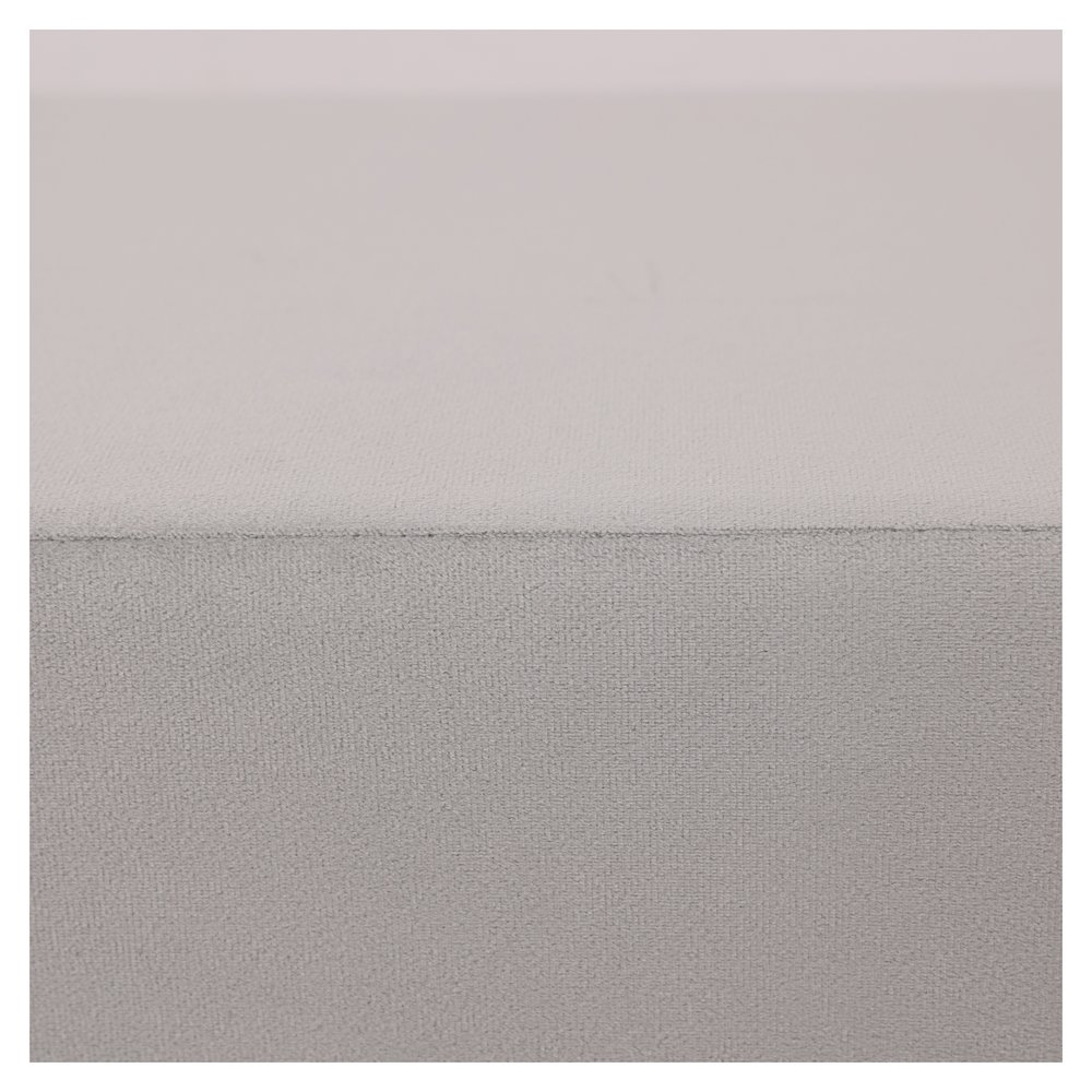 Vint Collection Modern 63" Bench In Light Grey Velvet. Picture 15
