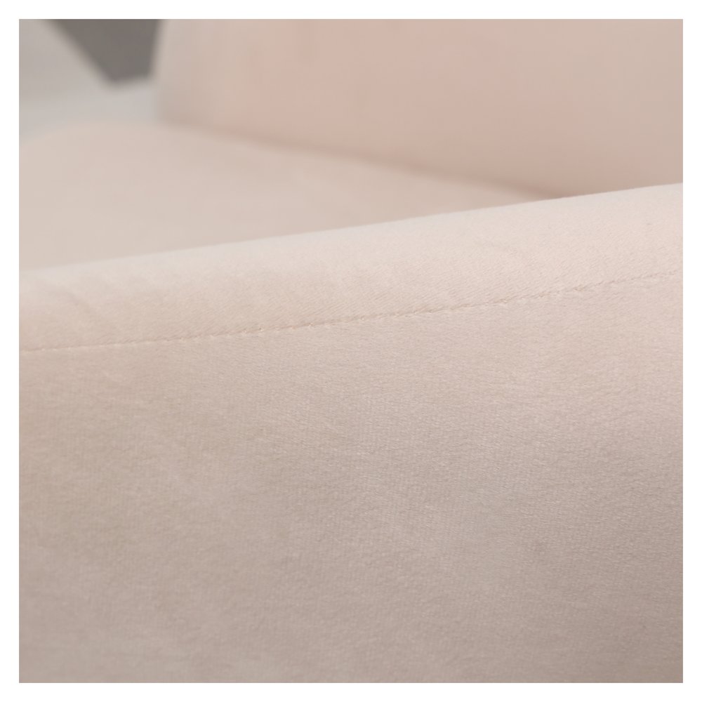 Lylo Collection Modern Accent Chair In Beige Velvet. Picture 18