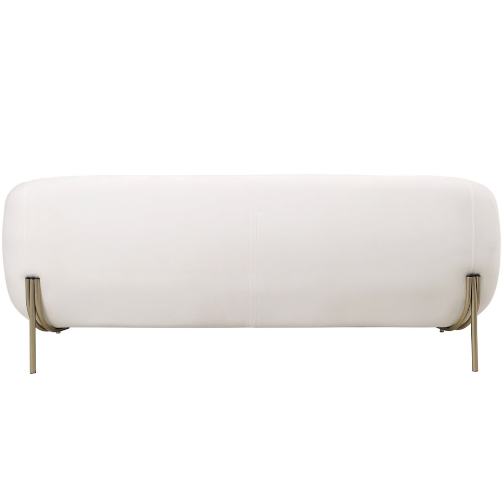 Zuno Three-Seater Sofa Upholstered in Velvet Wide Couch. Picture 15
