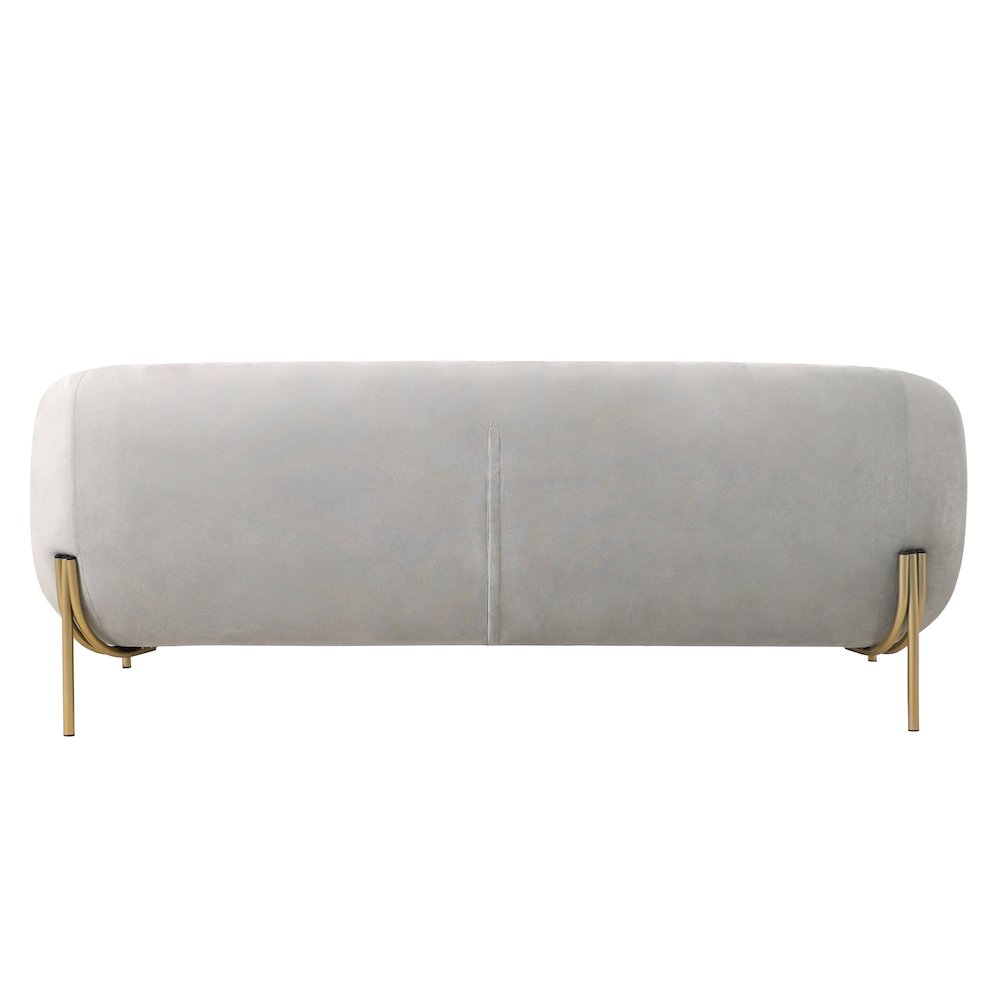 Zuno Three-Seater Sofa Upholstered in Velvet Wide Couch. Picture 16