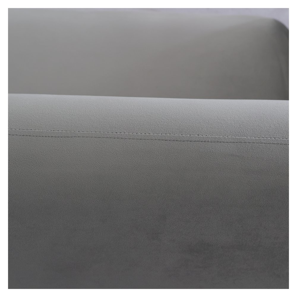 Zuno Three-Seater Sofa Upholstered in Velvet Wide Couch. Picture 19