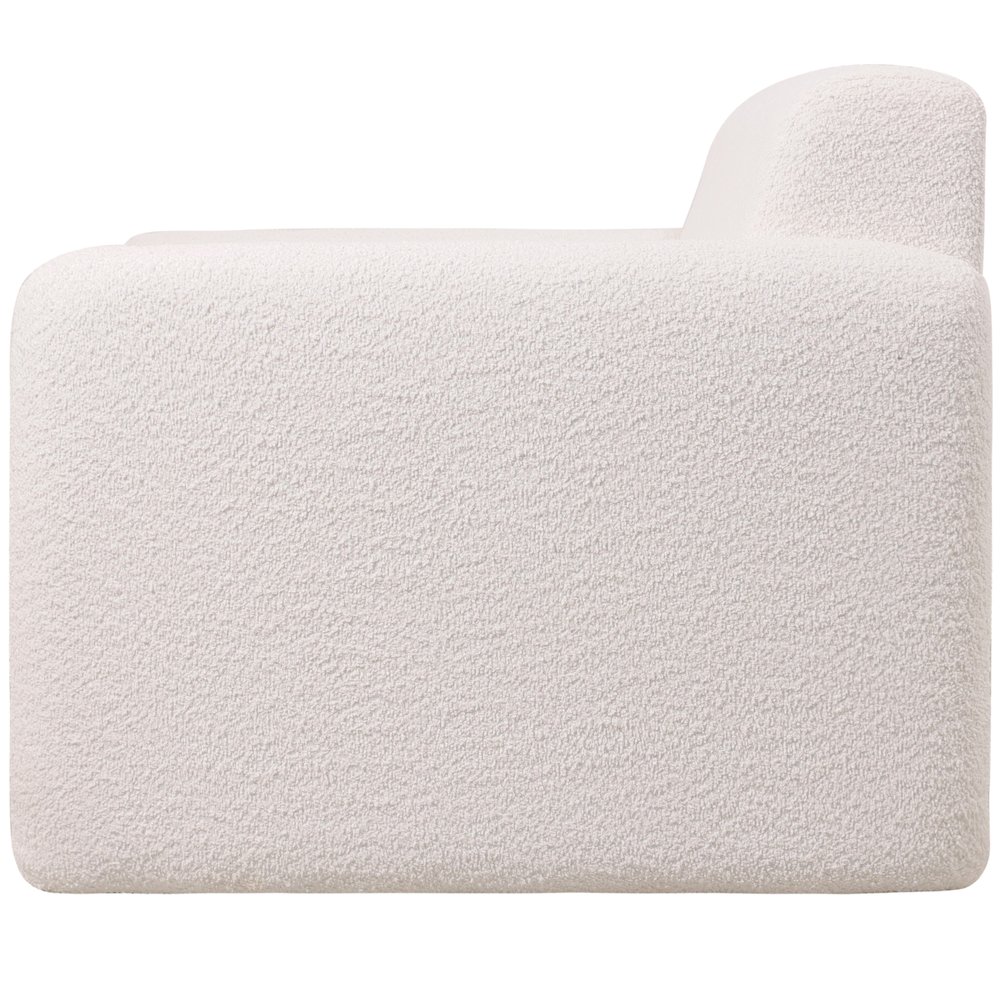Nyta Collection Modern Accent Chair in White Boucle. Picture 14