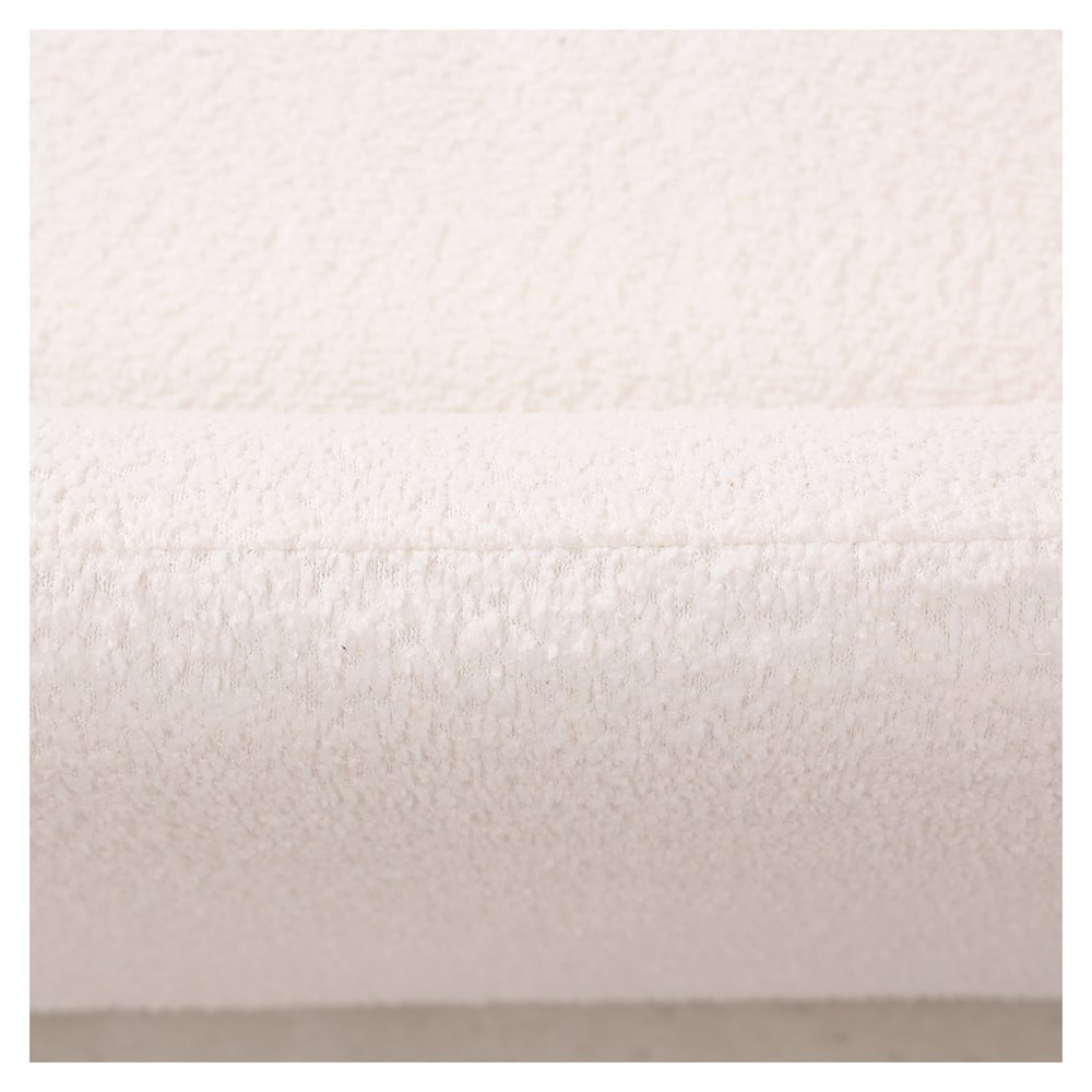 Nyta Collection Modern Accent Chair in White Boucle. Picture 18