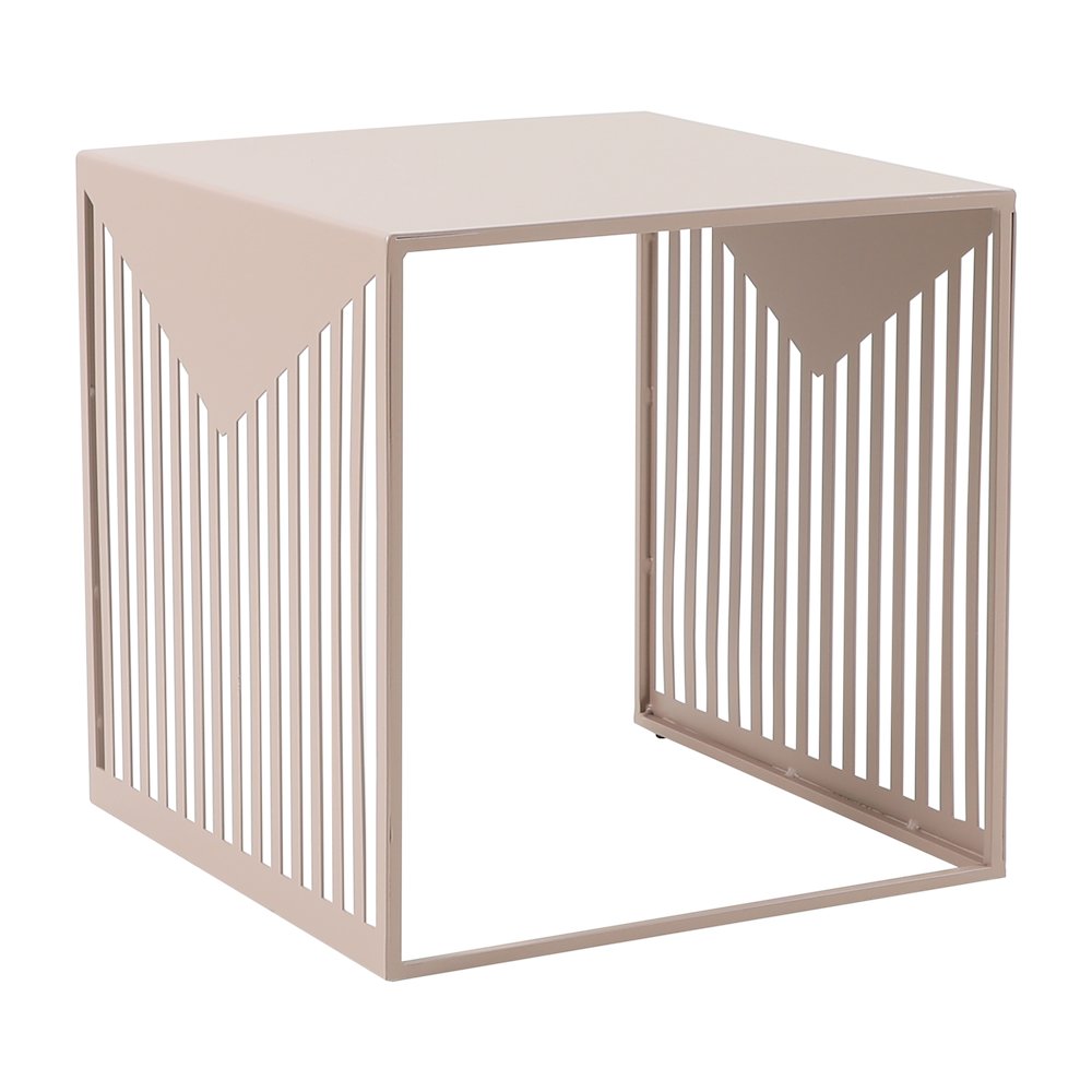 Cisco Modern Square Steel Side Table with Powder Coated Finish. Picture 9