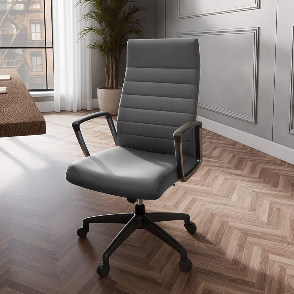 Hilton Modern High-Back Leather Office Chair. Picture 2