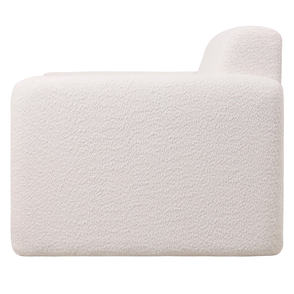 Nyta Collection Modern Accent Chair in White Boucle. Picture 10