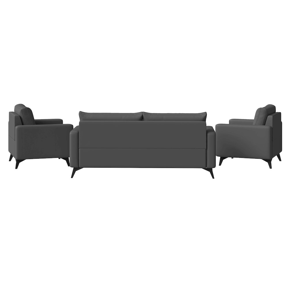 Inno Collection Sofa Set, 2 Single Seaters, and 3 seater In Grey. Picture 8