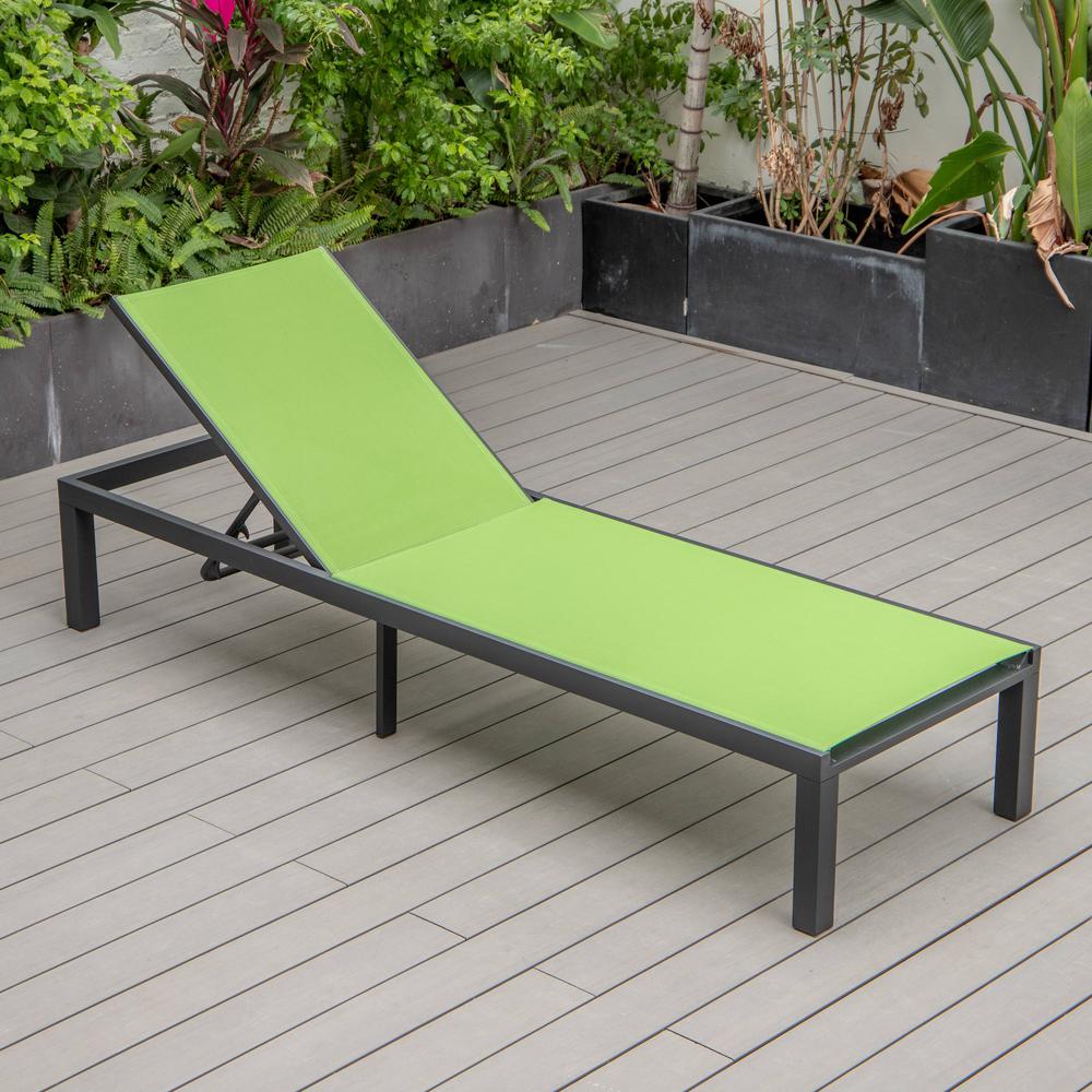 Black Aluminum Outdoor Patio Chaise Lounge Chair. Picture 18