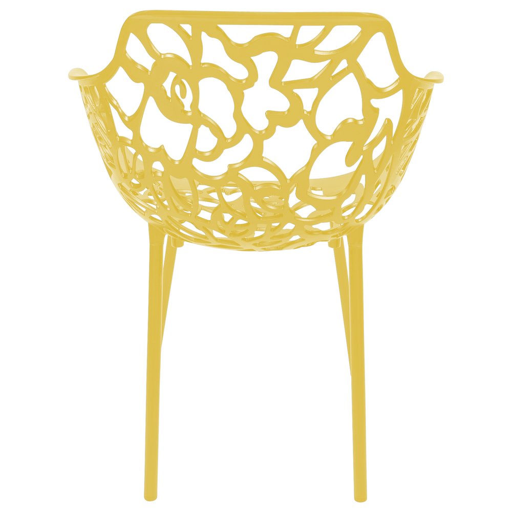 Modern Devon Aluminum Armchair, Set of 4. Picture 5