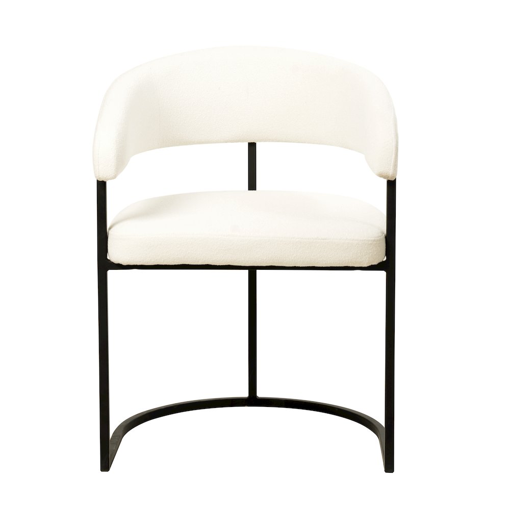 Aero Collection Modern Dining Chair in White Set of 4. Picture 7