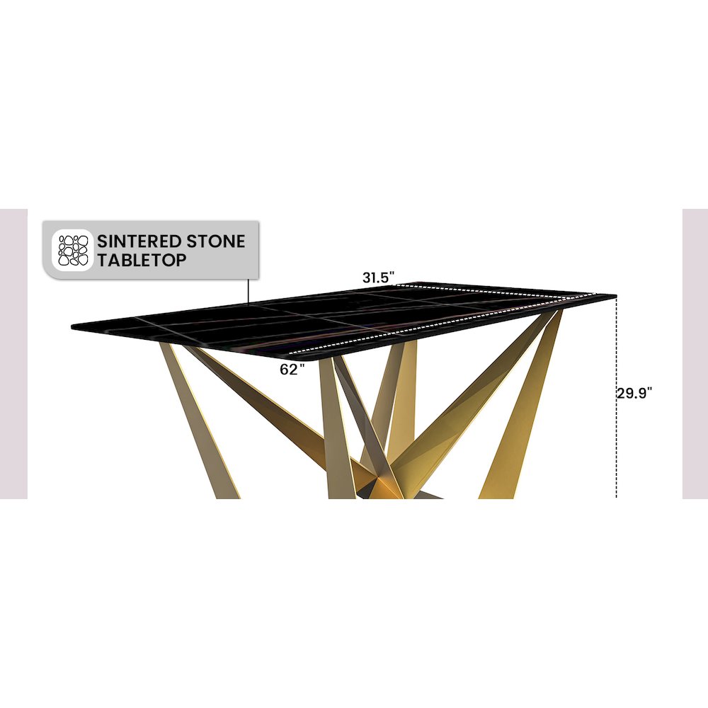 Nuvor Mid-Century Modern Dining Table. Picture 20