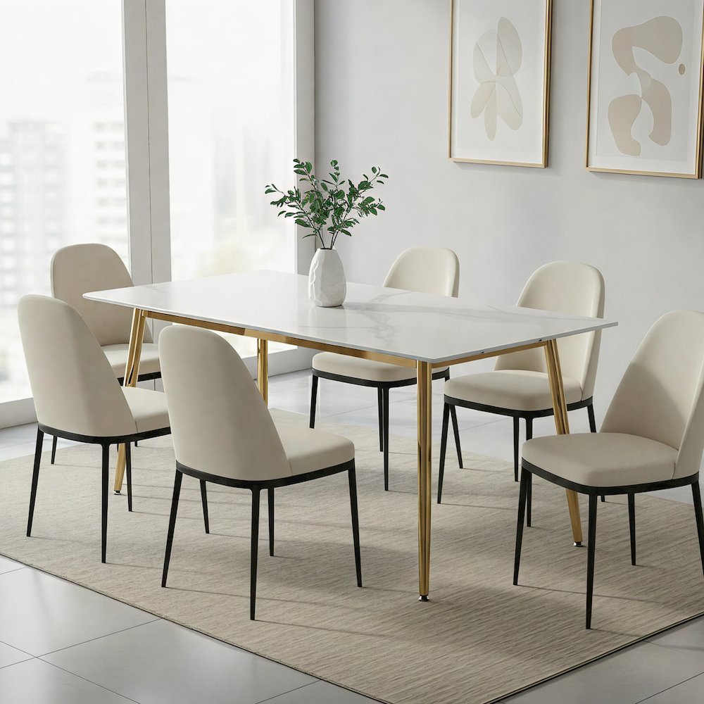 Zayle Series Modern Dining Table. Picture 8