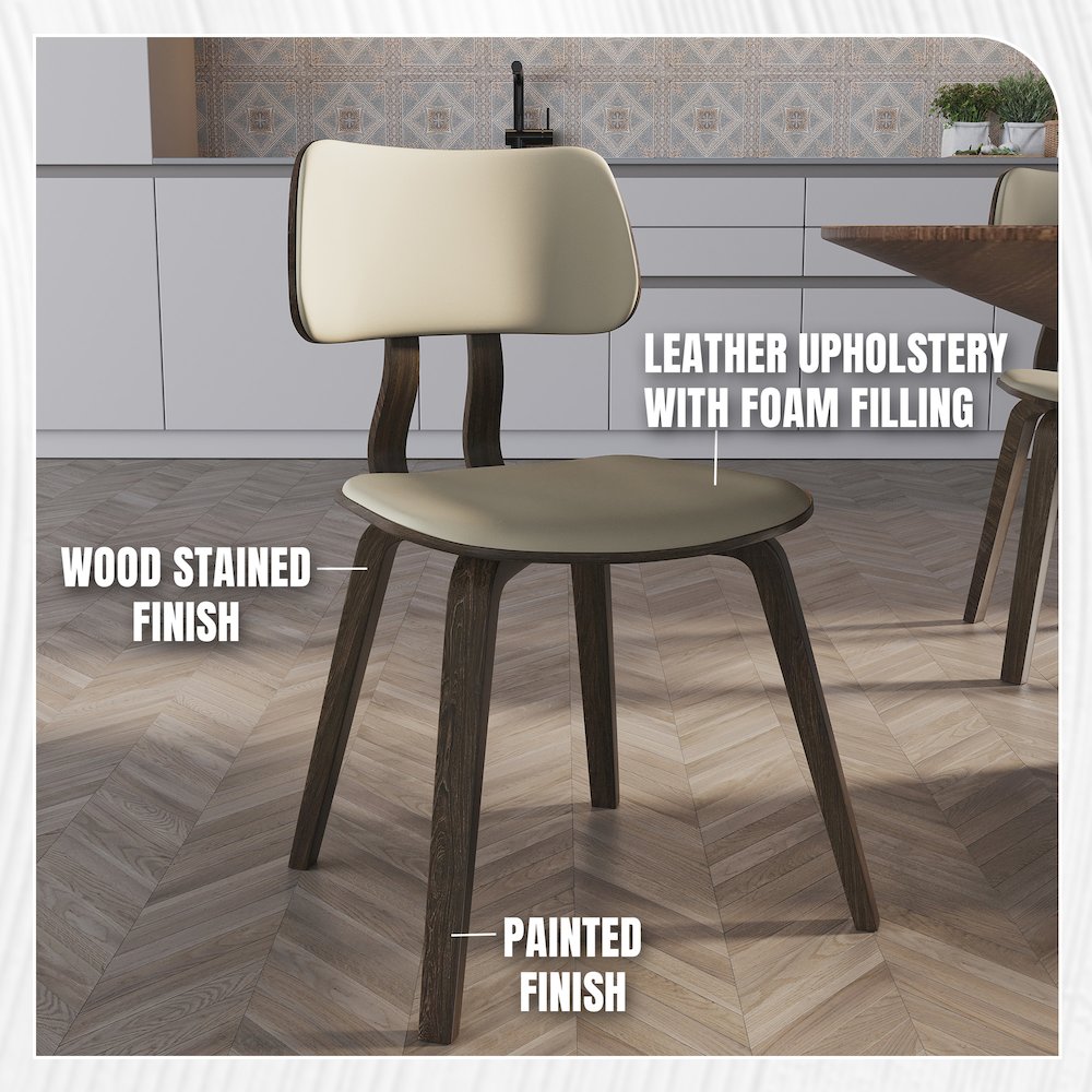 Modern Wooden Dining Chair. Picture 2