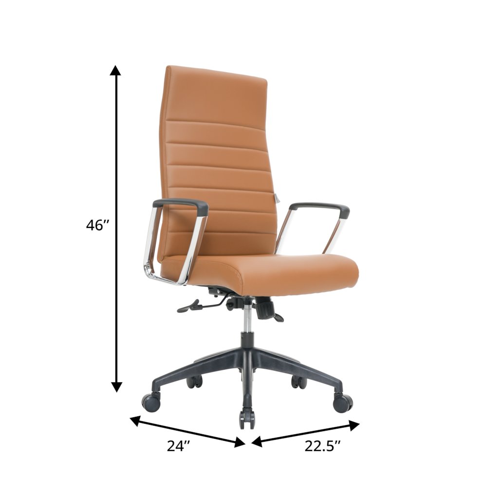 Hilton Modern High-Back Leather Office Chair. Picture 28