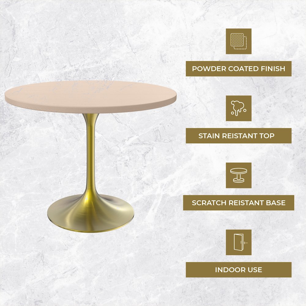 Verve Collection 36" Round Dining Table. Picture 1