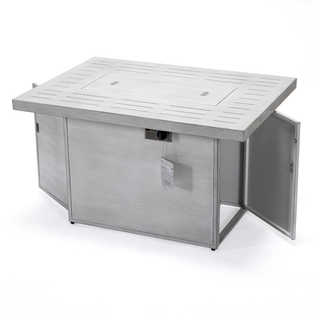 Chelsea Patio Modern Aluminum Propane Fire Pit Table. Picture 17