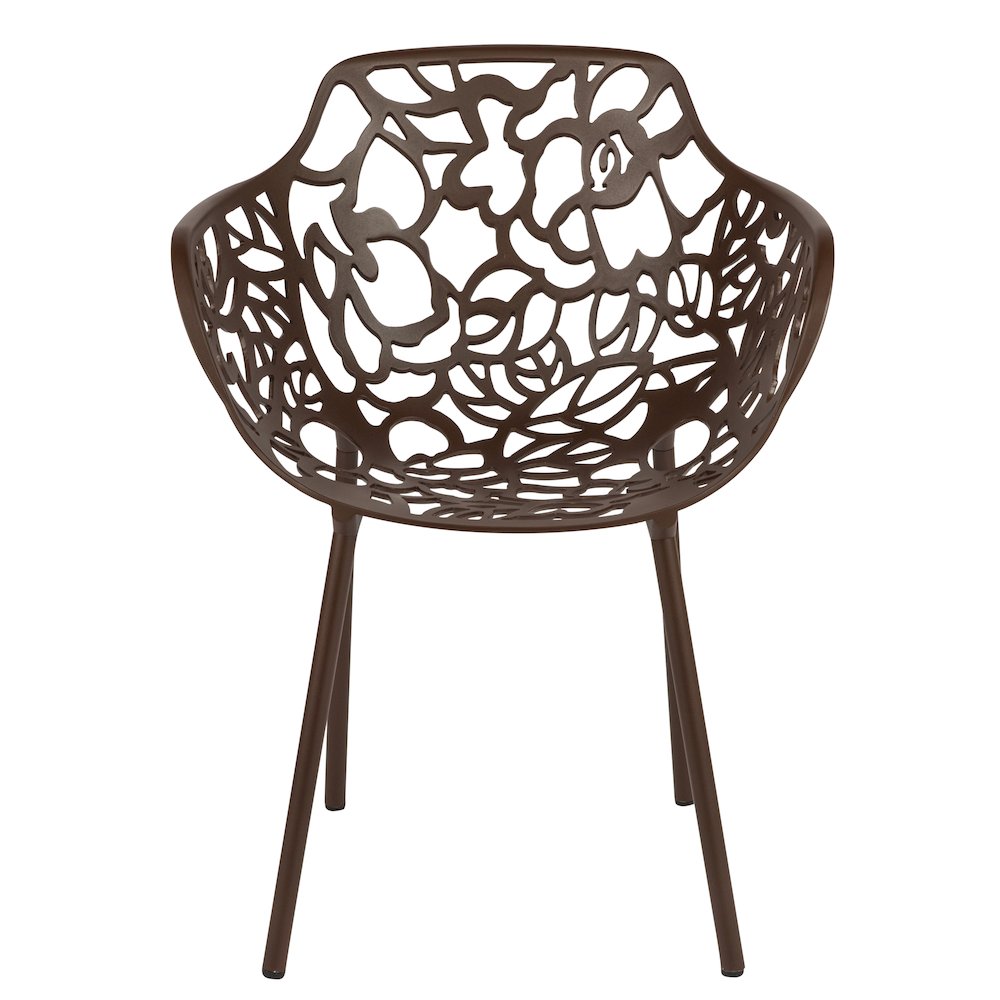 Modern Devon Aluminum Armchair, Set of 2. Picture 4
