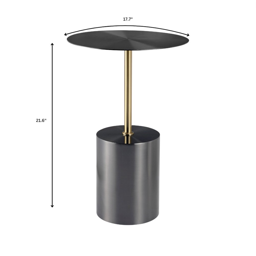 Malta Collection Modern End Table In Black. Picture 9