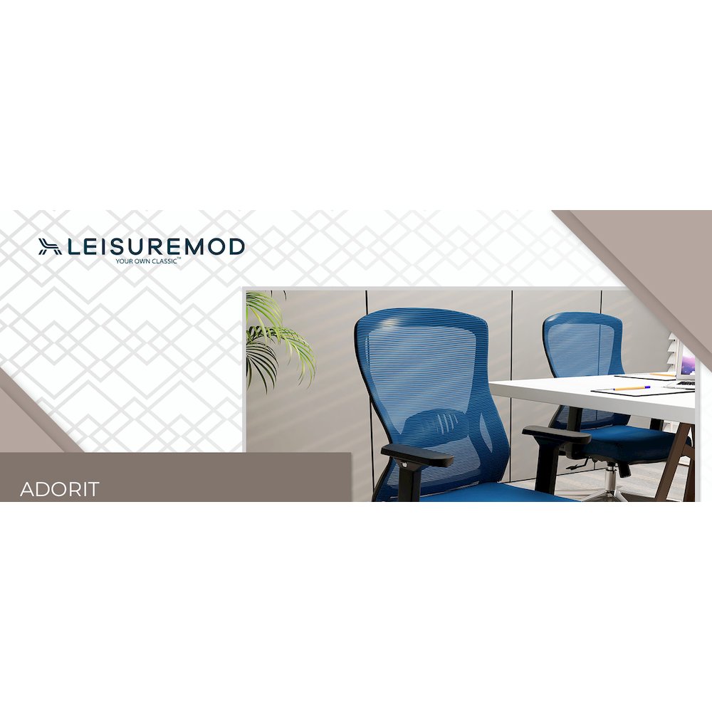Office Adorit Series Office Task Chair In Blue. Picture 5