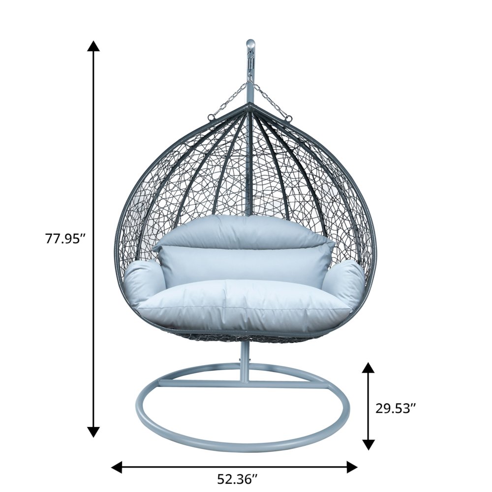Recluse Collection Modern Outdoor Swing Chair. Picture 11
