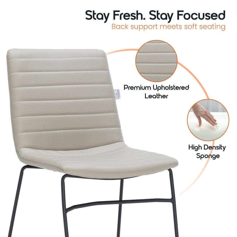 Zylar Series Office Guest Chair in Tan Leather. Picture 16
