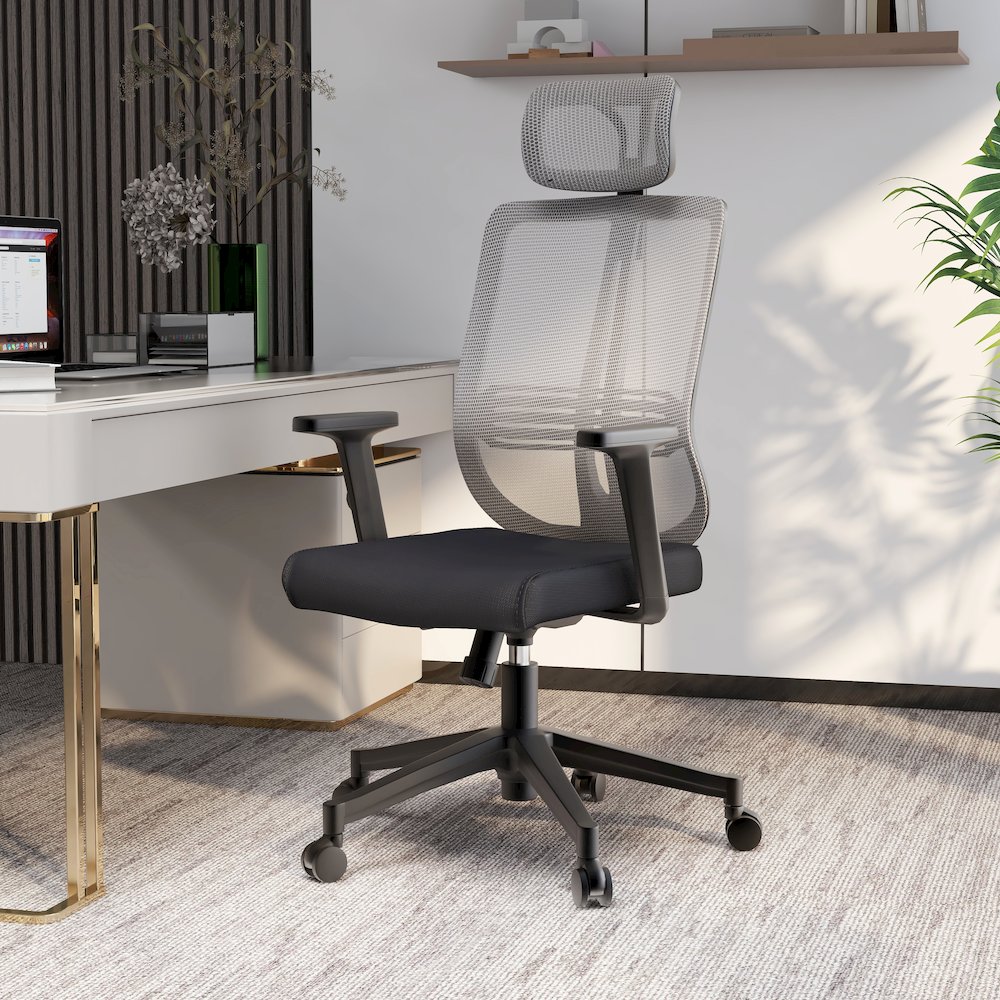 Office Nift Series Office Task Chair In White. Picture 6