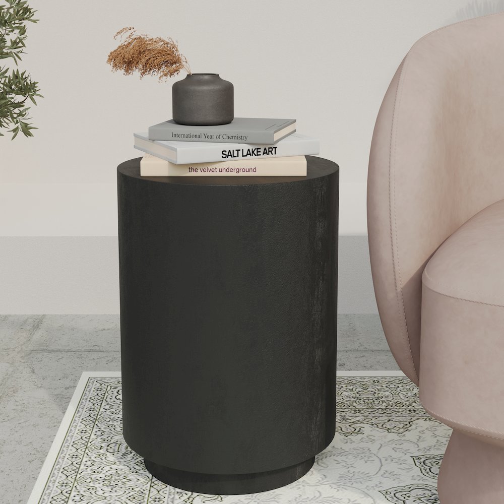 Modern Side End Table Ramble Series In Black. Picture 9