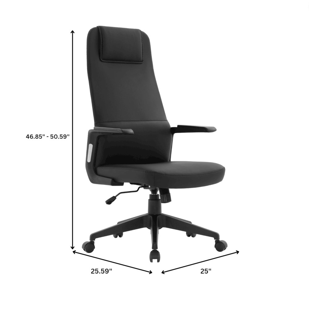 Nexa Collection Modern Office Chair In Black. Picture 13