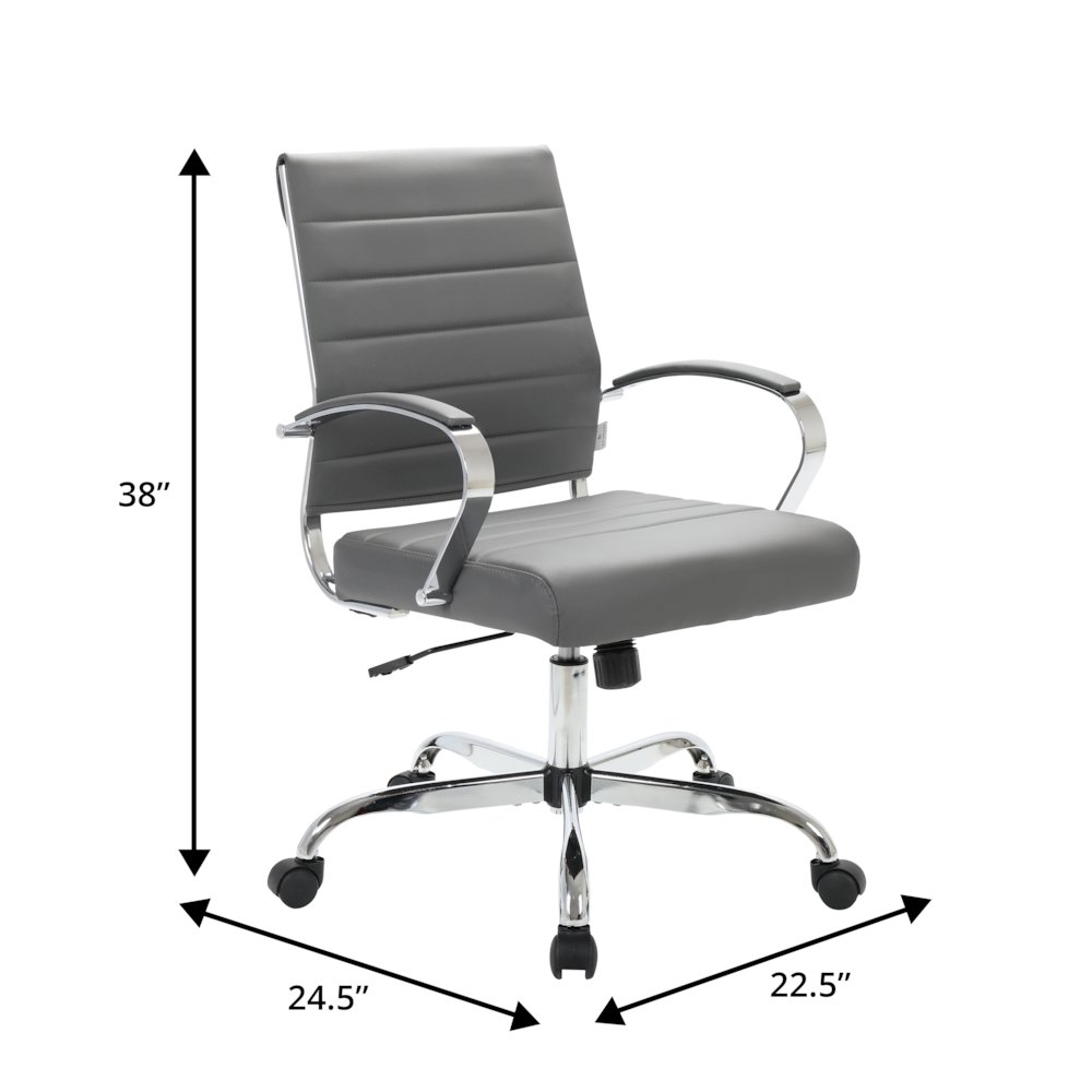 Benmar Leather Office Chair. Picture 1