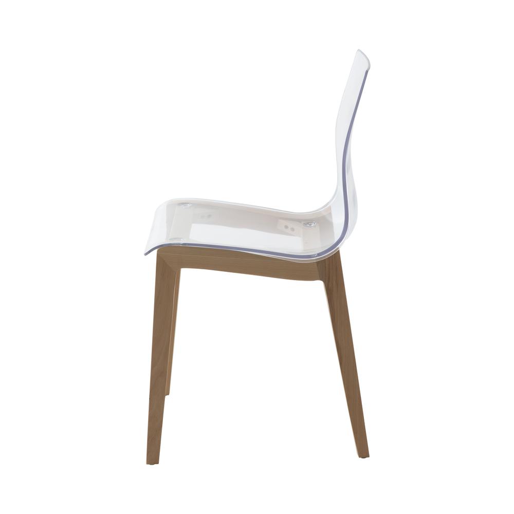 Marsden Modern Dining Side Chair With Beech Wood Legs Set of 4. Picture 3